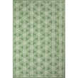 Liora Manne Capri Hex Green rug, hand-tufted with a geometric design in shades of green, enhances modern decor in any room.