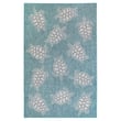 Liora Manne Carmel Seaturtles Aqua rug 8413-04 with sea turtles design in soothing aqua and beige hues on a marine-themed backdrop.