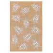 Liora Manne Carmel Seaturtles Sand rug featuring an intricate sea turtle design in serene coastal hues, perfect for beach-themed decor.