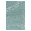 Liora Manne Carmel School Of Fish Aqua rug with vibrant blue hues and a playful fish pattern, ideal for coastal-themed decor.