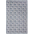 Liora Manne Carmel Tonga Tile Navy rug with geometric navy and ivory patterns, enhancing decor with its stylish design.