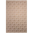 Liora Manne Carmel Tonga Tile Sand rug featuring a beige and tan geometric pattern, perfect for enhancing modern or traditional decor.
