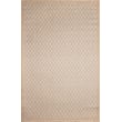 Liora Manne Carmel Diamonds Sand rug with diamond pattern in neutral tones, perfect for modern living room decor, crafted with durability.