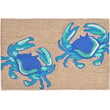 Product Image of Beach / Nautical Liora Manne &middot; Front Porch &middot; Crabs &middot; Blue (1404-03) Area-Rugs