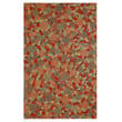 Liora Manne Visions III Giant Swirls Fiesta rug, featuring vibrant multicolor swirls in a flat-woven design, laid on a hardwood floor.
