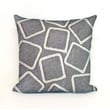 Product Image of Geometric Silver, White (4087-38) Pillow