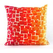 Product Image of Abstract Red, Orange, Pink, White, Yellow (4159-24) Pillow