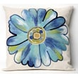 Product Image of Floral / Botanical Liora Manne &middot; Visions III Pillow &middot; Daisy &middot; Aqua, Blue, Green, White (3149-04) Pillow