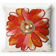 Product Image of Floral / Botanical Liora Manne &middot; Visions III Pillow &middot; Daisy &middot; Orange, Pink, White (3149-17) Pillow