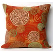 Product Image of Contemporary / Modern Liora Manne &middot; Visions III Pillow &middot; Graffiti Swirl &middot; Red, Green, Orange, White (4109-24) Pillow