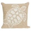 Product Image of Animals / Animal Skins Liora Manne &middot; Front Porch Pillow &middot; Turtle &middot; Neutral (1634-12) Pillow