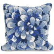 Product Image of Floral / Botanical Liora Manne &middot; Front Porch Pillow &middot; Mum &middot; Blue (1828-03) Pillow
