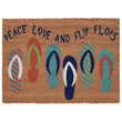 Product Image of Novelty / Seasonal Liora Manne &middot; Natura &middot; Flip Flops &middot; Blue (2019-03) Area-Rugs