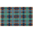 Liora Manne Natura Plaid Blue 2531-03 coir rug in a cozy setting showcasing a blue plaid pattern ideal for enhancing any room's decor.