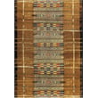 Liora Manne Marina Tribal Stripe Gold rug with warm earthy tones and geometric patterns, ideal for enhancing modern interiors.