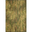 Liora Manne Marina Sienna Green rug with intricate pattern in earthy tones, perfect for adding warmth to a living room setting.