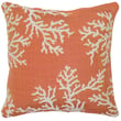 Liora Manne Marina Pillow Coral Edge Sunset features vibrant sunset colors with a coral edge design, ideal for adding warmth to any space.