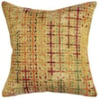Liora Manne Marina Pillow Sienna Gold features a vibrant gold pattern in a cozy living setting, enhancing home decor with elegance.
