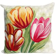Product Image of Floral / Botanical Liora Manne &middot; Visions IV Pillow &middot; Tulips &middot; Warm (3208-24) Pillow