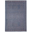 Liora Manne Avena Panel Stripe Denim rug with blue and beige stripes, perfect for adding a modern touch to any living space.