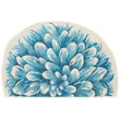 Vibrant Liora Manne Esencia Mum Blue rug with intricate floral patterns in blue and white, ideal for adding elegance to any room.