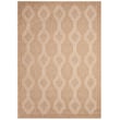 Ivory Liora Manne Sahara Links rug with interlocking patterns, perfect for contemporary interiors; durable construction enhances longevity.