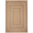 Liora Manne Sahara Multi Border Navy rug with intricate border pattern in navy, multicolor design, perfect for enhancing living room decor.