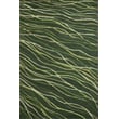 Liora Manne Horizon Ribbons Moss rug in earthy tones, featuring a hand-tufted construction. Ideal for modern home decor.