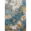Karastan Tryst Nuvole Grey Blue rug, featuring a soothing blend of grey and blue tones, perfect for modern home decor settings.