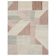 Drew and Jonathan Home Bowen Central Valley Red rug featuring intricate red and beige patterns, perfect for adding warmth and elegance to any room.