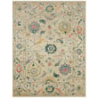 Karastan Mystique Cream R1217-238 hand-knotted rug in neutral tones; elegant design with subtle patterns, ideal for a sophisticated space.