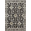 Karastan Windermere Ravenglass Anthracite rug in dark gray and white geometric pattern, ideal for modern living rooms or bedrooms.