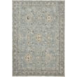 Karastan Windermere Ravenglass Blue rug features a striking pattern in blue and gray hues, perfect for modern home decor.