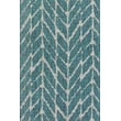 Product Image of Chevron Teal, Grey Area-Rugs