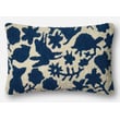 Product Image of Animals / Animal Skins Navy, Ivory Pillow