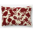 Product Image of Animals / Animal Skins Red, Ivory Pillow