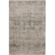 Jean Stoffer x Loloi Katherine KES-02 rug in charcoal and gold, featuring intricate patterns, adding luxury to contemporary settings.