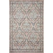 Rifle Paper Co. x Loloi Courtyard COU-02 Chateau Blush rug features floral patterns in blush tones, perfect for elegant interiors.