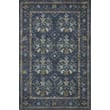 Rifle Paper Co. x Loloi Courtyard Seville Navy rug features intricate floral patterns in navy and ivory, adding elegance to any room.