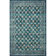 Rifle Paper Co. x Loloi Courtyard rug COU-05 Hadley Emerald with lush floral patterns, showcasing vibrant greens and elegant design.