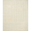 Loloi Rugs Cassian CAI-01 Ivory handwoven rug featuring a neutral ivory color palette in a minimalist design on hardwood floor.