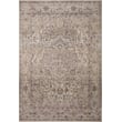 Loloi Rugs Lyra LYR-06 Natural, Gold rug with intricate patterns adorns a living space, showcasing warm hues and a cozy ambiance.