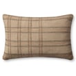 Angela Rose x Loloi Calista Pillow in Tan and Terracotta, showcasing a modern design with intricate patterns, complements any cozy setting.