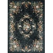 Navy Rifle Paper Co. x Loloi Laurel Strawberry Fields rug featuring floral patterns with soft textures, ideal for elegant home decor.
