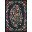 Rifle Paper Co. x Loloi Perennial Blossom PRN-01 Navy rug with vibrant floral patterns, ideal for adding elegance to any room.