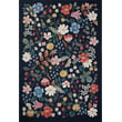 Product Image of Floral / Botanical Navy, Black Area-Rugs