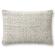 Ivory Loloi Rugs PLL-0120 Pillow with a textured design, ideal for enhancing home decor with a soft, neutral color palette.