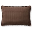 Chris Loves Julia x Loloi Dinah Pillow PCJ-0012 in Chocolate and Latte tones, plush texture, ideal for cozy living room settings.