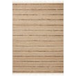Magnolia Home by Joanna Gaines x Loloi Nico NIC-01 rug in natural and bark hues, hand-loomed texture, showcased in a modern living space.