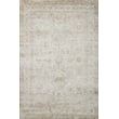 Amber Lewis x Loloi Honora HON-01 Ivory Natural area rug; features cream and beige tones in a stylish living room setting.